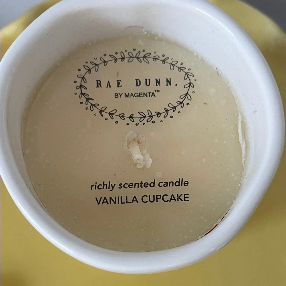 Rae Dunn White Vanilla Cupcake Candle